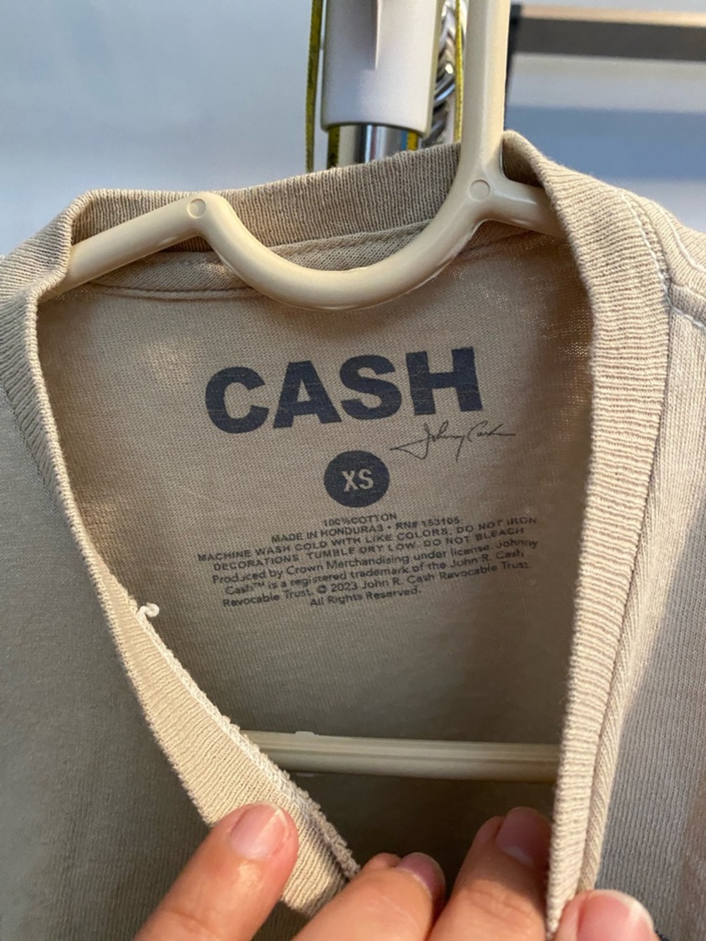 Johnny Cash Ghost Riders in the Sky Beige Graphic Tee - Picture 3 of 3
